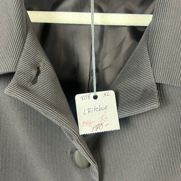 NEW Lynne Ritchie Long‎ Line Ribbed Jacket Women XL Green Gray Lagenlook Minimal - Picture 6 of 6